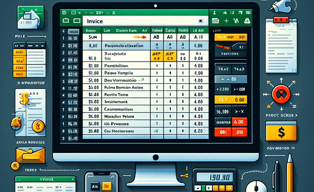 Excelで自動計算機能ありの請求書の作成ポイント